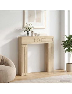 Cornice per camino Rovere Sonoma 102 x 18 x 100,5 cm