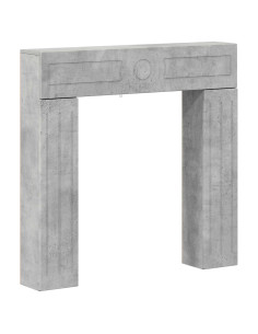Cornice per camino Grigio Cemento 102 x 18 x 100,5 cm 2