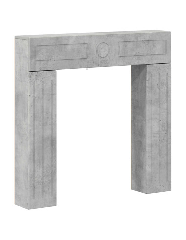Cornice per camino Grigio Cemento 102 x 18 x 100,5 cm