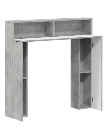 Cornice per camino Grigio Cemento 102 x 18 x 100,5 cm
