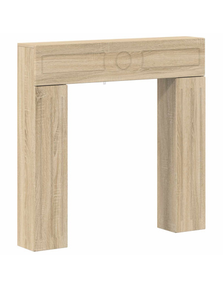 Cornice per camino Rovere Sonoma 102 x 18 x 100,5 cm