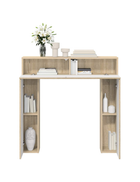 Cornice per camino Rovere Sonoma 102 x 18 x 100,5 cm