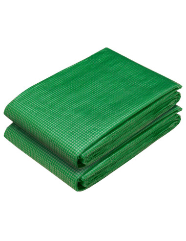 Telo con Occhielli 2 pz Verde 2 x 5 m 260 gsm PE