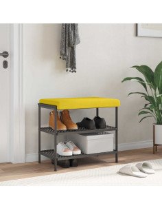 Cuscino per panchina Tessuto Giallo Chiaro Profondità 35 cm