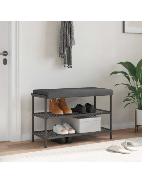 Cuscino per panchina Tessuto Grigio Scuro Profondità 35 cm
