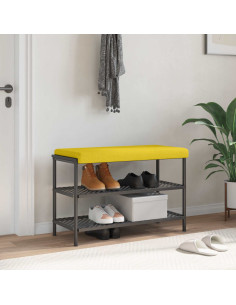 Cuscino per panchina Tessuto Giallo Chiaro Profondità 35 cm