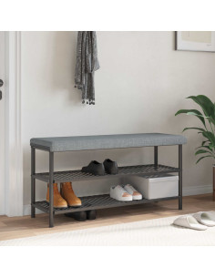 Cuscino per panchina Tessuto Grigio Chiaro Profondità 35 cm