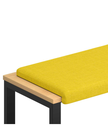 Cuscino per panchina Tessuto Giallo Chiaro Profondità 35 cm
