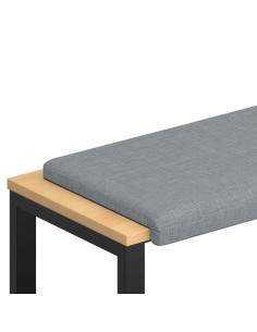 Cuscino per panchina Tessuto Grigio Chiaro Profondità 35 cm 2