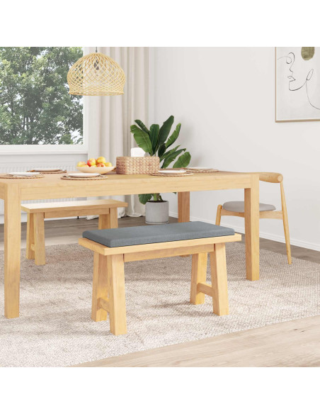 Cuscino per panchina Tessuto Grigio Chiaro Profondità 35 cm