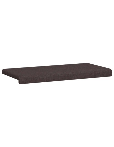 Cuscino per panchina Tessuto Marrone Scuro Profondità 35 cm