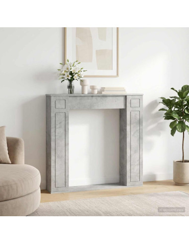 Cornice per camino Grigio Cemento 100 x 20 x 100 cm
