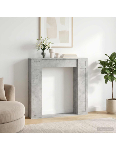 Cornice per camino Grigio Cemento 100 x 20 x 100 cm