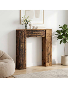 Cornice per camino Legno antico 102 x 20 x 102 cm