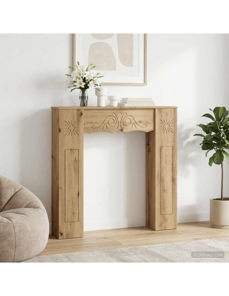 Cornice per camino Rovere Artigianale 102 x 20 x 102 cm