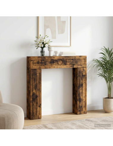 Cornice per camino Rovere Fumo 102 x 18 x 100,5 cm
