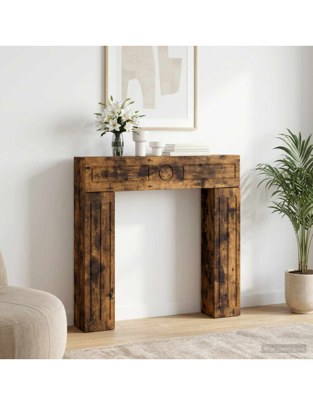 Cornice per camino Rovere Fumo 102 x 18 x 100,5 cm