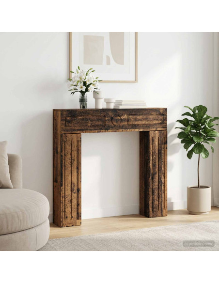 Cornice per camino Legno antico 102 x 18 x 100,5 cm