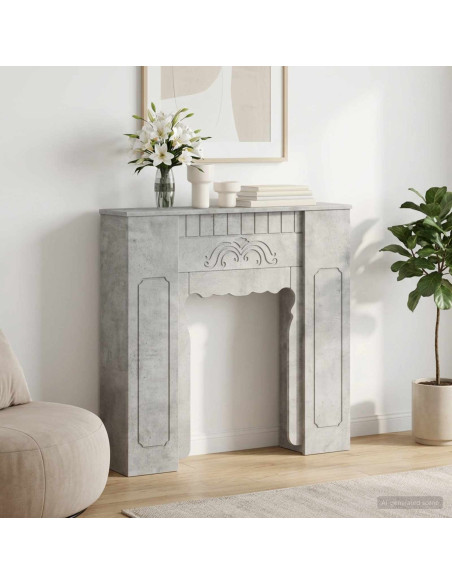 Cornice per camino Grigio Cemento 93 x 20 x 89 cm