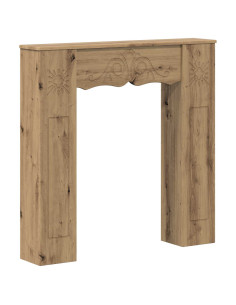 Cornice per camino Rovere Artigianale 102 x 20 x 102 cm 2