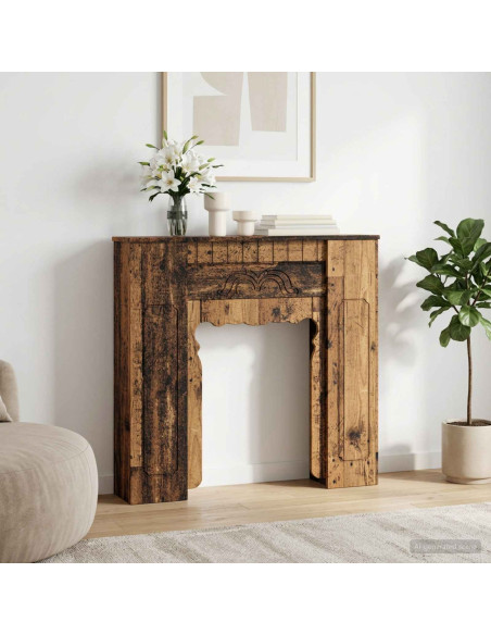 Cornice per camino Legno antico 93 x 20 x 89 cm