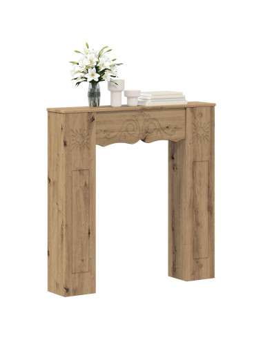 Cornice per camino Rovere Artigianale 102 x 20 x 102 cm