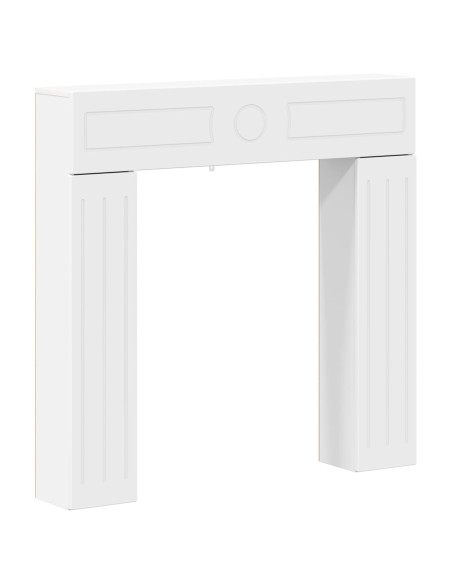 Cornice per camino Bianco 102 x 18 x 100,5 cm