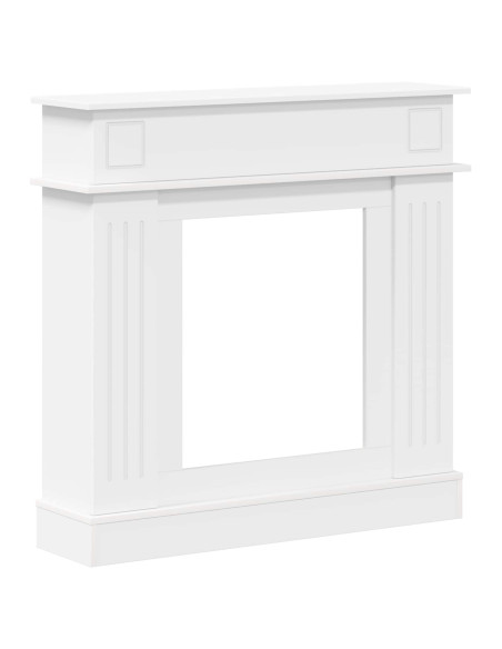 Cornice per camino Bianco 102 x 26 x 100 cm