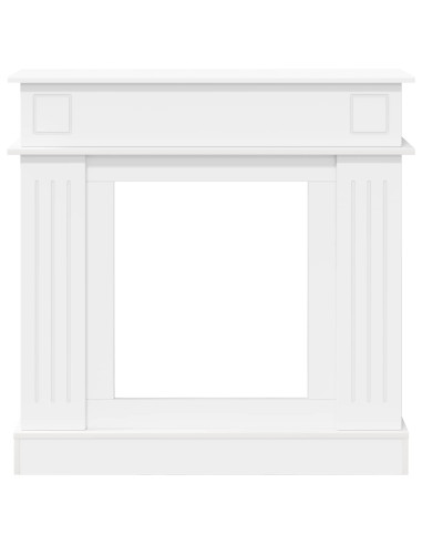 Cornice per camino Bianco 102 x 26 x 100 cm