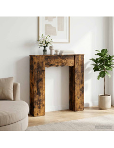 Cornice per camino Rovere Fumo 102 x 20 x 102 cm
