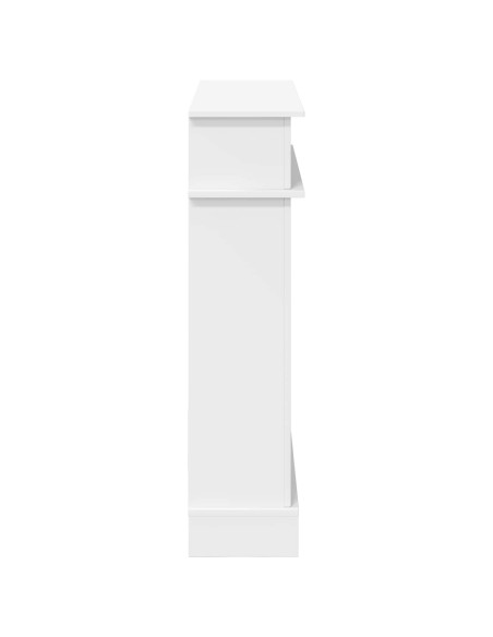 Cornice per camino Bianco 102 x 26 x 100 cm