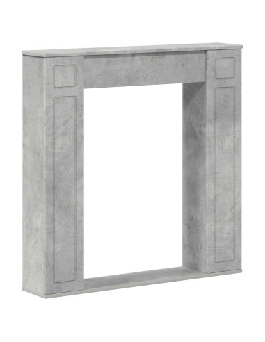 Cornice per camino Grigio Cemento 100 x 20 x 100 cm
