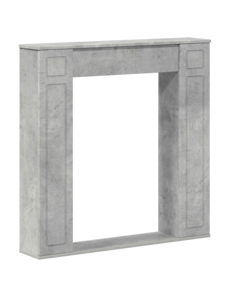 Cornice per camino Grigio Cemento 100 x 20 x 100 cm