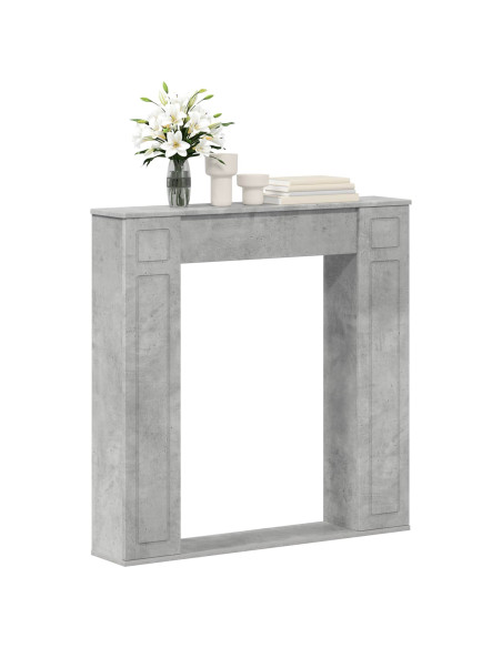 Cornice per camino Grigio Cemento 100 x 20 x 100 cm