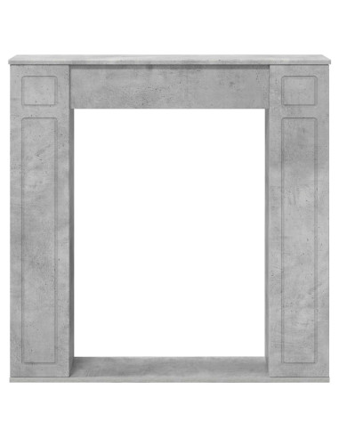 Cornice per camino Grigio Cemento 100 x 20 x 100 cm
