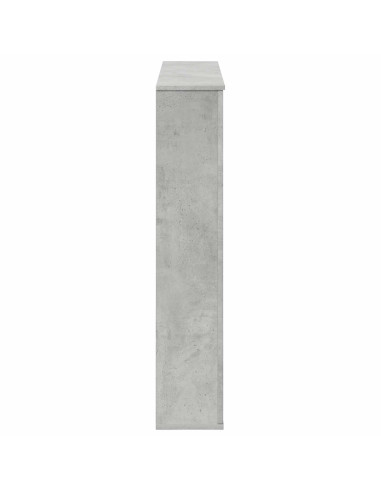 Cornice per camino Grigio Cemento 100 x 20 x 100 cm
