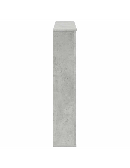 Cornice per camino Grigio Cemento 100 x 20 x 100 cm