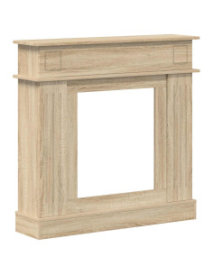 Cornice per camino Rovere Sonoma 102 x 26 x 100 cm 2