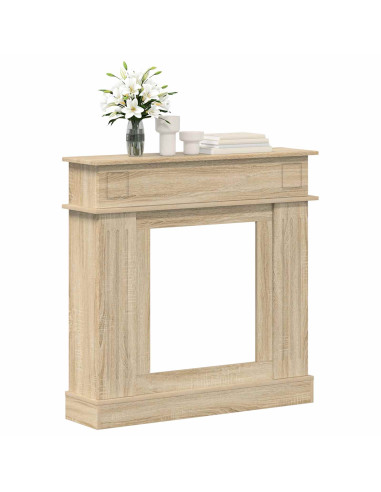 Cornice per camino Rovere Sonoma 102 x 26 x 100 cm