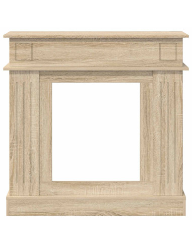 Cornice per camino Rovere Sonoma 102 x 26 x 100 cm