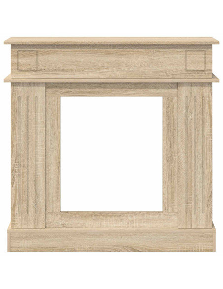 Cornice per camino Rovere Sonoma 102 x 26 x 100 cm