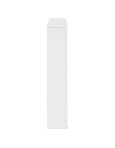 Cornice per camino Bianco Lucido 100 x 20 x 100 cm