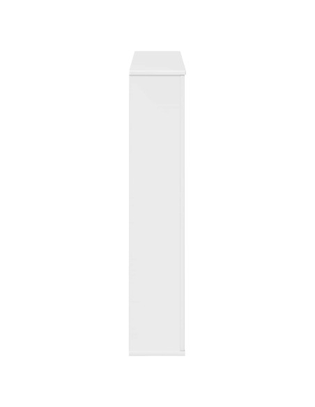 Cornice per camino Bianco Lucido 100 x 20 x 100 cm