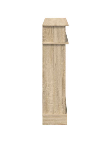 Cornice per camino Rovere Sonoma 102 x 26 x 100 cm