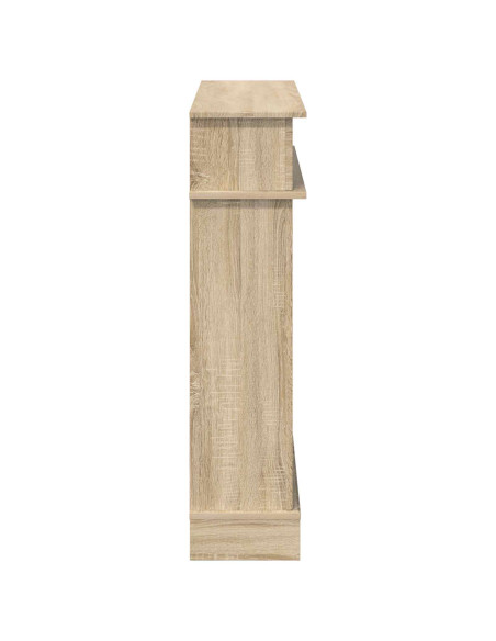 Cornice per camino Rovere Sonoma 102 x 26 x 100 cm
