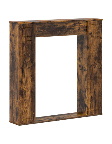 Cornice per camino Rovere Fumo 100 x 20 x 100 cm
