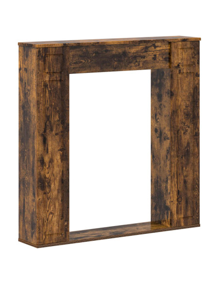 Cornice per camino Rovere Fumo 100 x 20 x 100 cm