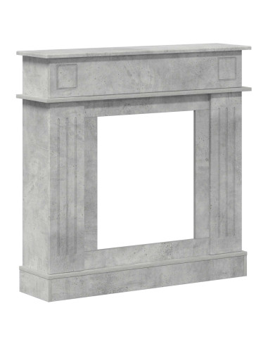 Cornice per camino Grigio Cemento 102 x 26 x 100 cm