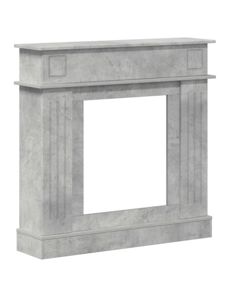 Cornice per camino Grigio Cemento 102 x 26 x 100 cm