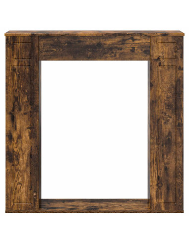 Cornice per camino Rovere Fumo 100 x 20 x 100 cm